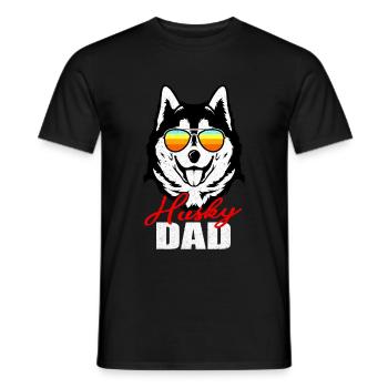 Husky - Männer T-Shirt - Schwarz - Vorne - AI Model Male 178 light (178cm)