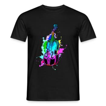 Cello - Men's T-Shirt - black - Front - AI Model Male 178 light (178cm)