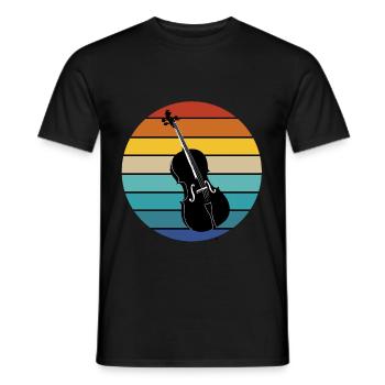 Cello Kontrabass Klassisch Musik Lehrer Sinfonie - Männer T-Shirt - Schwarz - Vorne - AI Model Male 178 light (178cm)