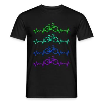 Bicycle - Men's T-Shirt - black - Front - AI Model Male 178 light (178cm)