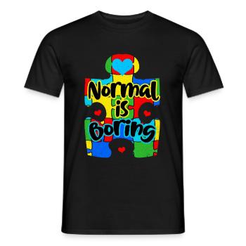 Autismus - Männer T-Shirt - Schwarz - Vorne - AI Model Male 178 light (178cm)