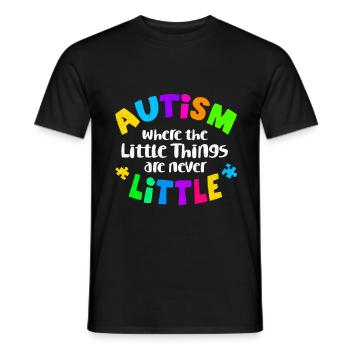 Autismus - Männer T-Shirt - Schwarz - Vorne - AI Model Male 178 light (178cm)