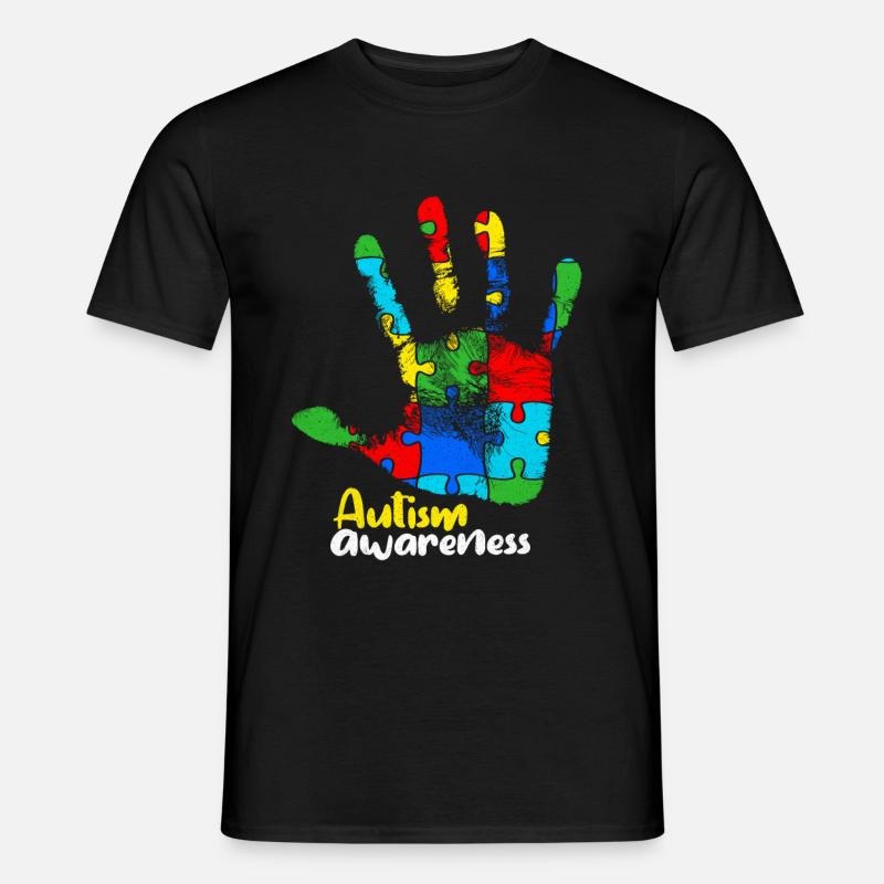 Autismus - Männer T-Shirt - Schwarz