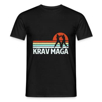 Krav Maga - T-shirt homme - noir - Devant - AI Model Male 178 light (178cm)