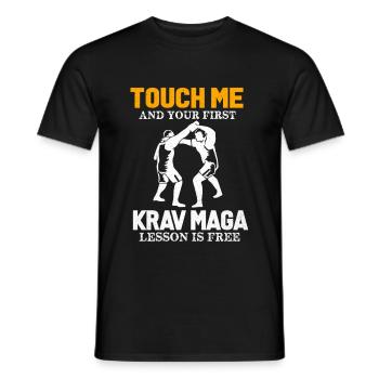 Krav Maga - T-shirt homme - noir - Devant - AI Model Male 178 light (178cm)