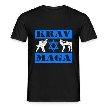 Krav Maga - T-shirt homme - noir - Devant - AI Model Male 178 light (178cm)