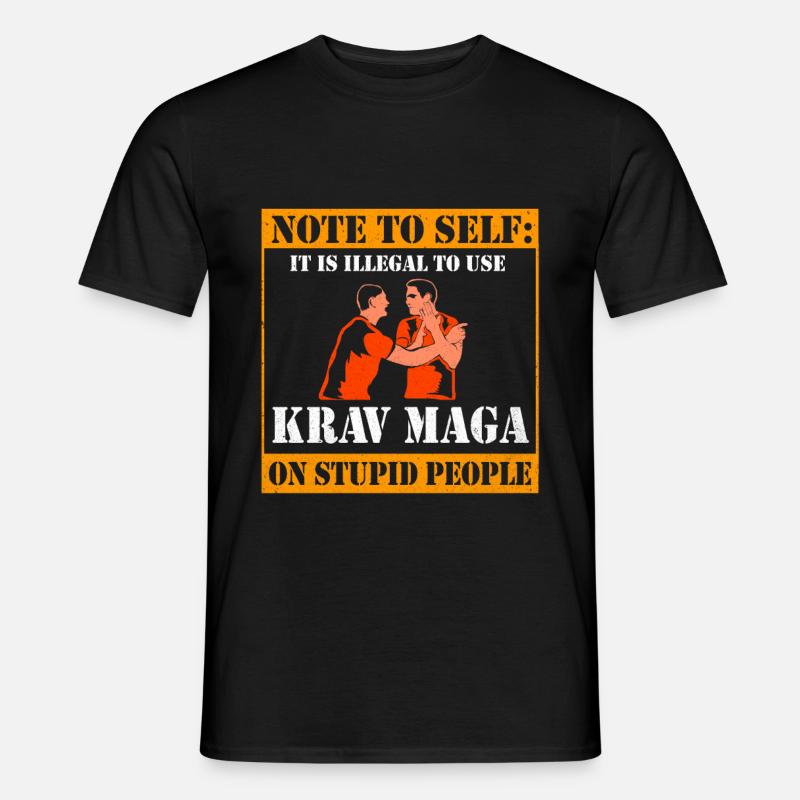 Krav Maga - Männer T-Shirt - Schwarz