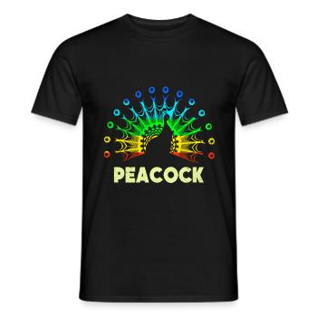 Paon - T-shirt homme - noir - Devant - AI Model Male 178 light (178cm)