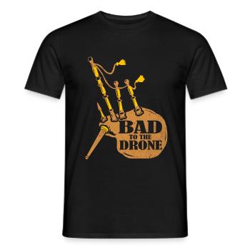 Bagpipes - Men's T-Shirt - black - Front - AI Model Male 178 light (178cm)