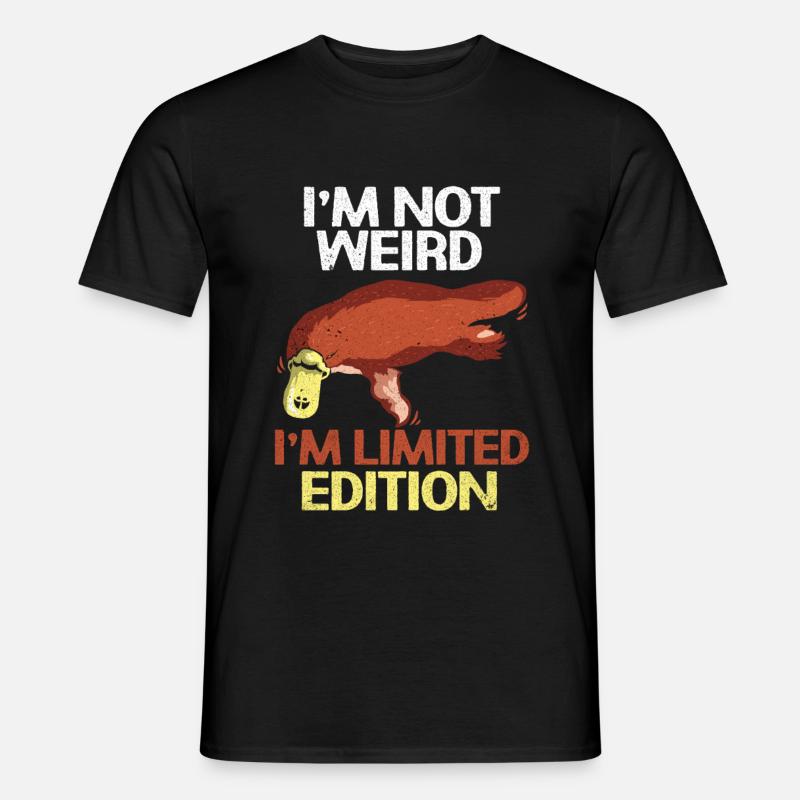 Schnabeltier - Männer T-Shirt - Schwarz