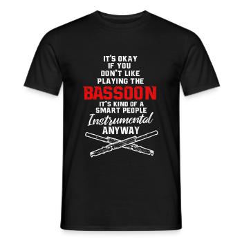Basson - T-shirt homme - noir - Devant - AI Model Male 178 light (178cm)