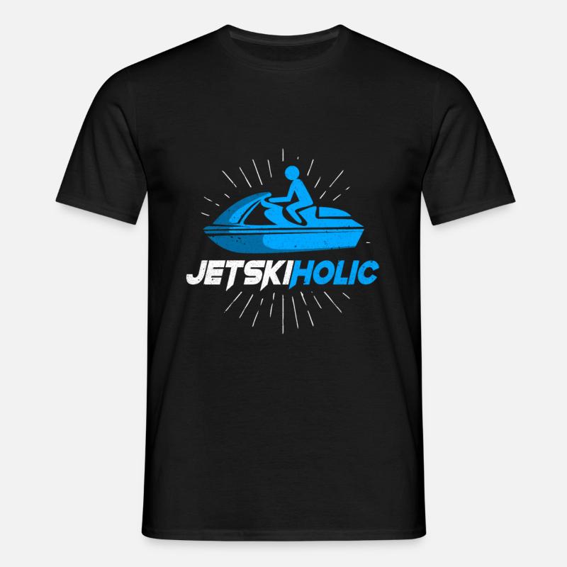 Jetski - Männer T-Shirt - Schwarz