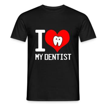 Dentiste cadeau dentiste dentiste dentaire dent - T-shirt homme - noir - Devant - AI Model Male 178 light (178cm)