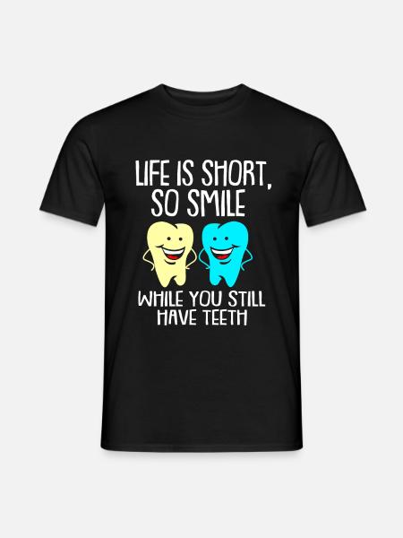 Dentiste cadeau dentiste dentiste dentaire dent - T-shirt homme - noir
