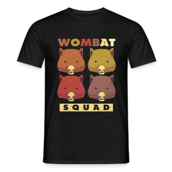 Wombat - Männer T-Shirt - Schwarz - Vorne - AI Model Male 178 light (178cm)