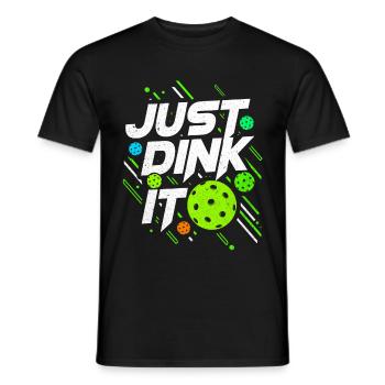 Pickleball - T-shirt homme - noir - Devant - AI Model Male 178 light (178cm)