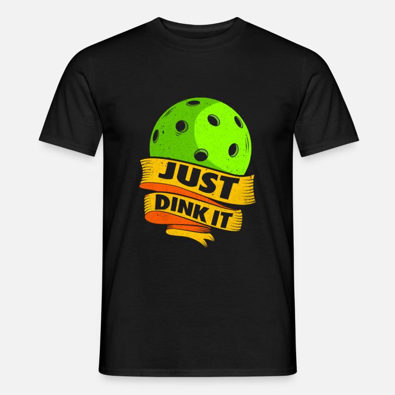 Pickleball - Männer T-Shirt - Schwarz