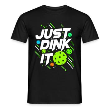 Pickleball Ball Sport Grandma Senior Grandpa Gift Idea - Men's T-Shirt - black - Front - AI Model Male 178 light (178cm)