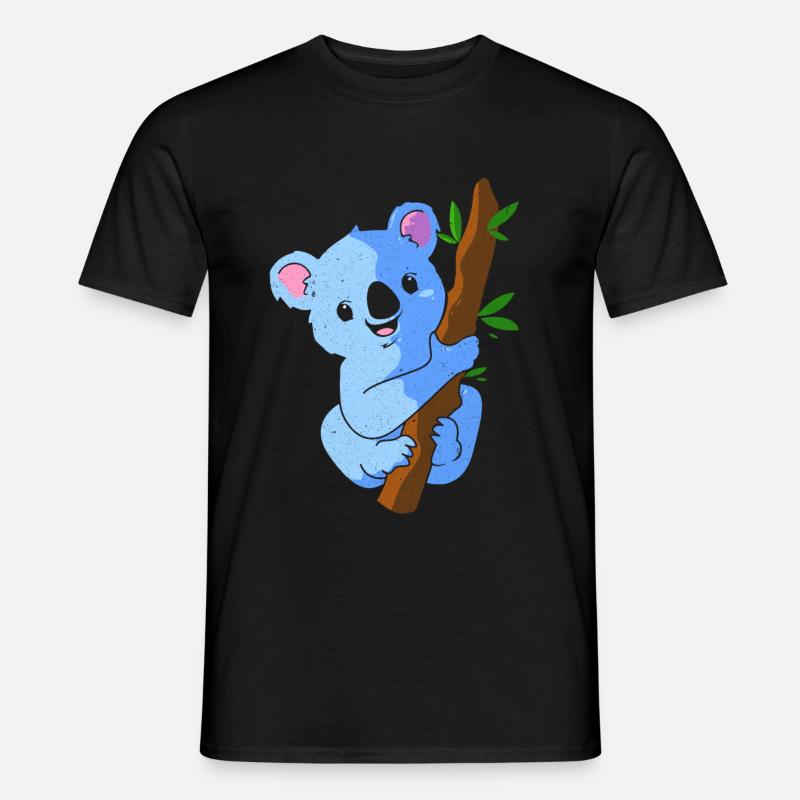 Koala - Männer T-Shirt - Schwarz