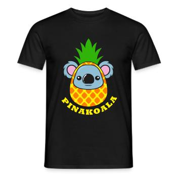 Koalabär Australien Backpacker Koala Tierschutz - Männer T-Shirt - Schwarz - Vorne - AI Model Male 178 light (178cm)