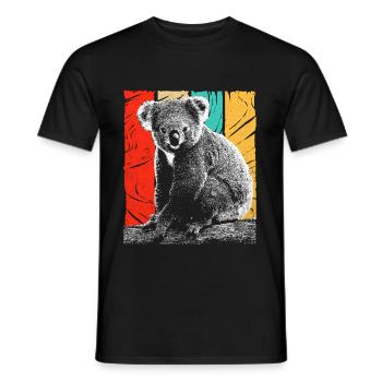 Koala - T-shirt homme - noir - Devant - AI Model Male 178 light (178cm)