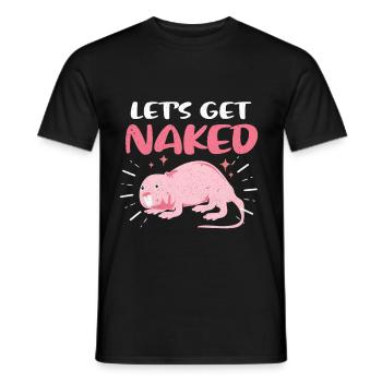 Nacktmull - Männer T-Shirt - Schwarz - Vorne - AI Model Male 178 light (178cm)