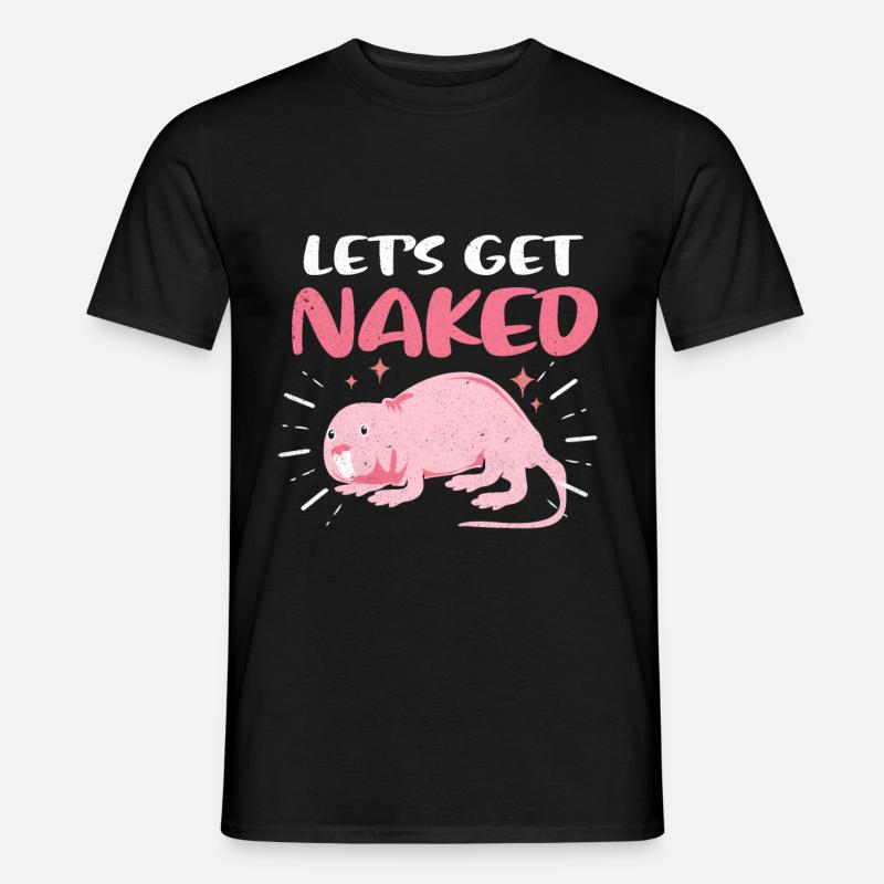 Nacktmull - Männer T-Shirt - Schwarz
