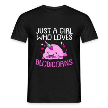 Blobfish - Men's T-Shirt - black - Front - AI Model Male 178 light (178cm)