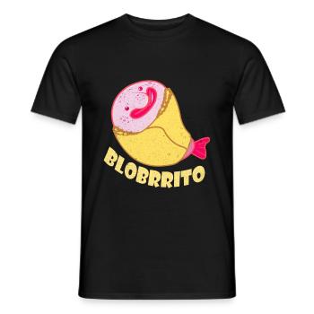 Blobfish - Men's T-Shirt - black - Front - AI Model Male 178 light (178cm)