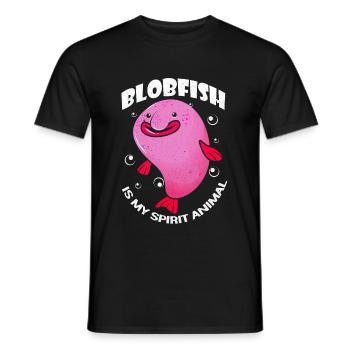 Blobfish - Men's T-Shirt - black - Front - AI Model Male 178 light (178cm)