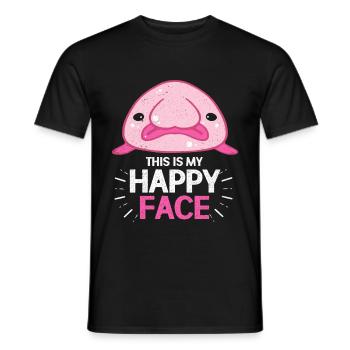 Blobfish - Men's T-Shirt - black - Front - AI Model Male 178 light (178cm)