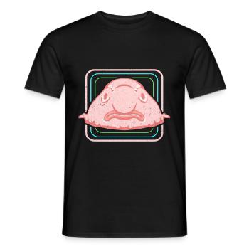 Blobfish - Men's T-Shirt - black - Front - AI Model Male 178 light (178cm)