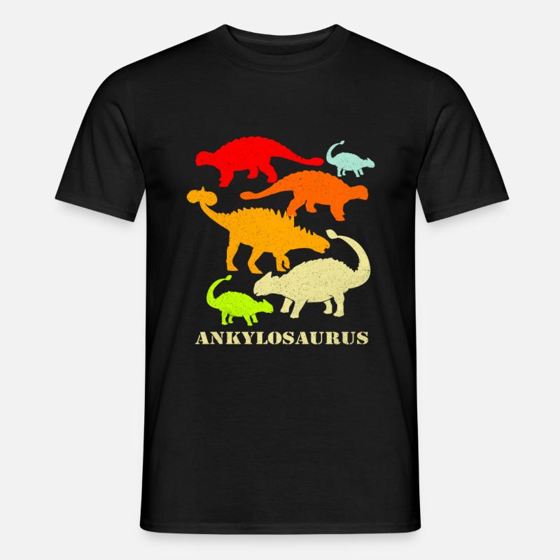 Ankylosaurus - Männer T-Shirt - Schwarz