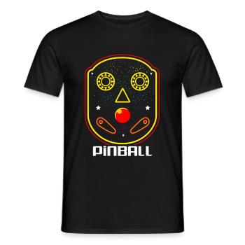 Pinball Pinball Pinball Machine Pinball Lever Game - Men's T-Shirt - black - Front - AI Model Male 178 light (178cm)