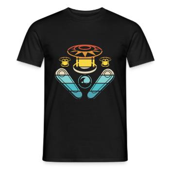 Pinball Pinball Pinball Machine Pinball Lever Game - Men's T-Shirt - black - Front - AI Model Male 178 light (178cm)