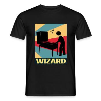 Pinball Pinball Pinball Machine Pinball Lever Game - Men's T-Shirt - black - Front - AI Model Male 178 light (178cm)