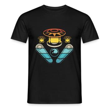 Flipper - Männer T-Shirt - Schwarz - Vorne - AI Model Male 178 light (178cm)