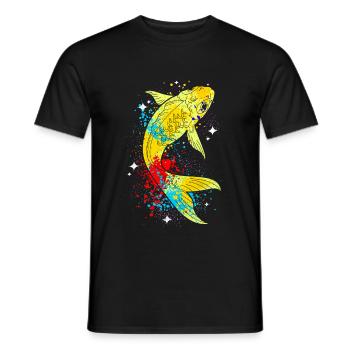 Koi - T-shirt homme - noir - Devant - AI Model Male 178 light (178cm)