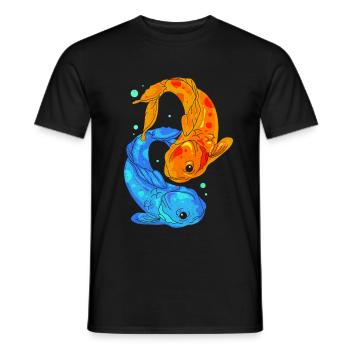 Koi - T-shirt homme - noir - Devant - AI Model Male 178 light (178cm)