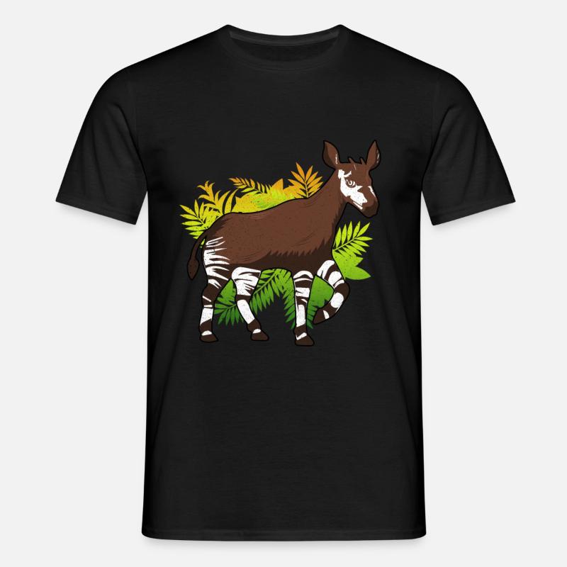 Okapi - Männer T-Shirt - Schwarz