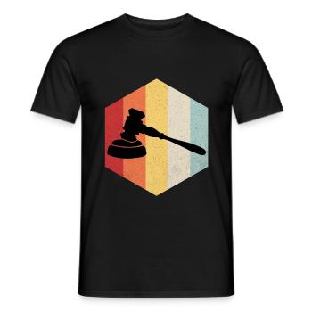 Lawyer - Men's T-Shirt - black - Front - AI Model Male 178 light (178cm)