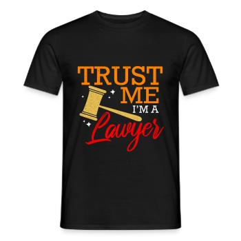 Lawyer Lawyer Lawyer Lawyer Judge - Men's T-Shirt - black - Front - AI Model Male 178 light (178cm)