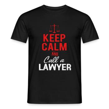 Advocaat Advocaat Advocaat Advocaat Rechter - Heren T-shirt - zwart - Voor - AI Model Male 178 light (178cm)