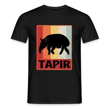 Tapir - T-shirt homme - noir - Devant - AI Model Male 178 light (178cm)