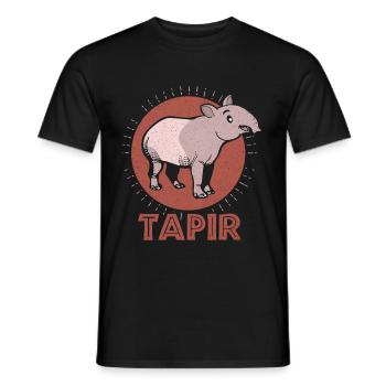 Tapir - T-shirt homme - noir - Devant - AI Model Male 178 light (178cm)