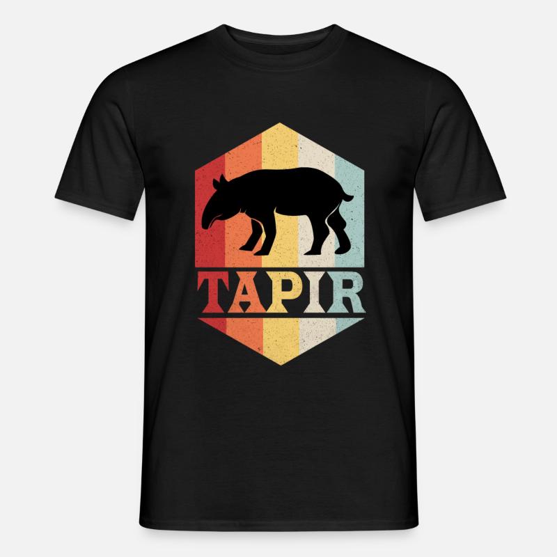 Tapir - Männer T-Shirt - Schwarz