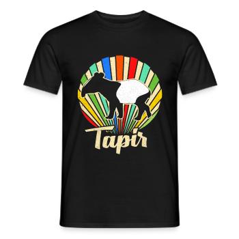 Tapir - T-shirt homme - noir - Devant - AI Model Male 178 light (178cm)
