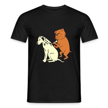 Dalmatiner Hund Trainer Hundefreund Hundeliebhaber - Männer T-Shirt - Schwarz - Vorne - AI Model Male 178 light (178cm)