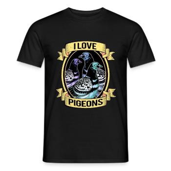 Dove - Men's T-Shirt - black - Front - AI Model Male 178 light (178cm)