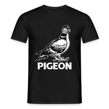 Pigeon Racing Pigeon Fancier Carrier Pigeon Turtle Dove - Men's T-Shirt - black - Front - AI Model Male 178 light (178cm)